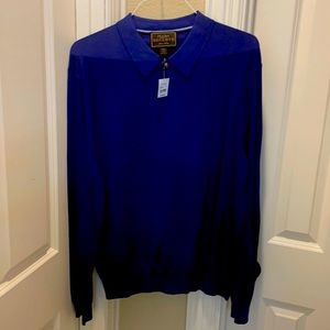 Men’s NWT Jos A Banks cotton/silk blend sweater XXL